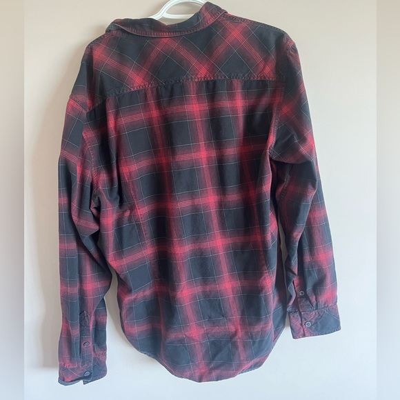 Calvin Klein burgundy flannel - Picture 2 of 3